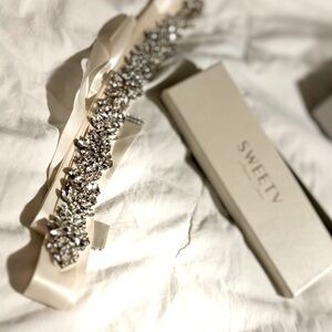 Rhinestone Wedding Belt Crystal Bridal Belt